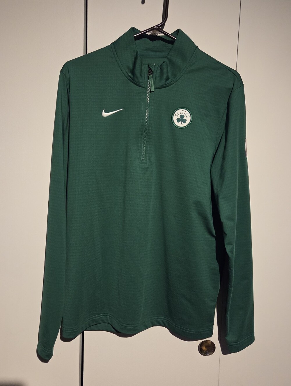 Nike Green Celtics Quarter-Zip Pullover